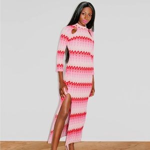 NWT Hilary MacMillan x Barbie Knit Midi Dress